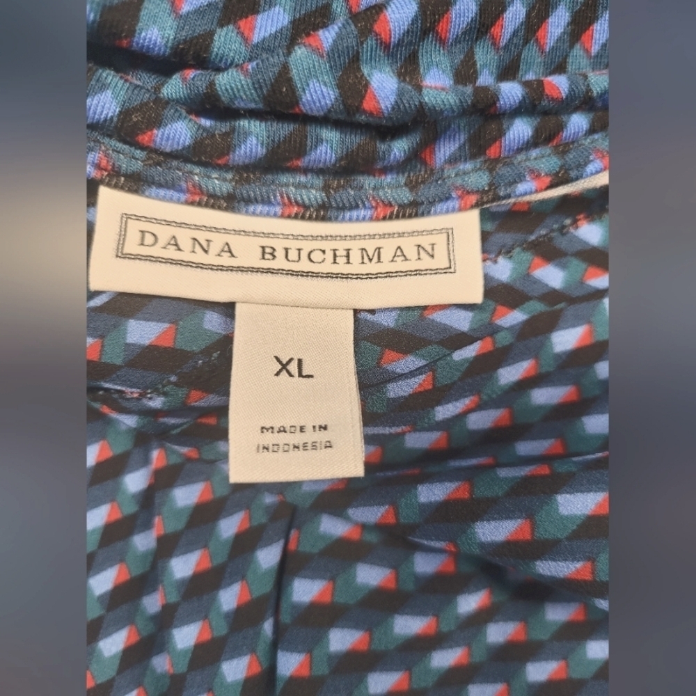 Dana Buchman XL Top Flowy Partial Stretch Long Sleeve Like New Condition - Picture 4 of 5